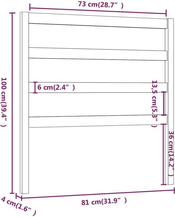 Immagine prodotto VidaXL Batsheva (81 x 4 x 100 cm)