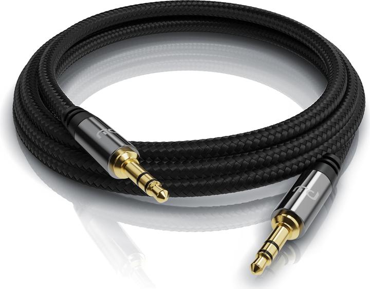Produktbild Primewire 3,5 mm AUX Klinkenkabel, Audiokabel mit Nylonmantel, 3,5mm Klinke auf Klinke Audio Kabel (1.50 m, 3.5mm Klinke (AUX))