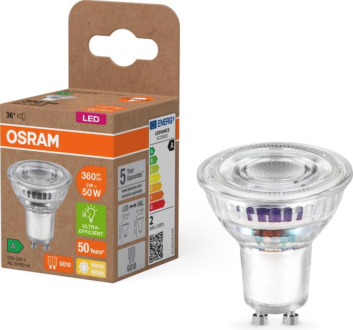 Actual product image Osram Reflektorlampe (GU10, 2 W, 360 lm, 1 x, A)