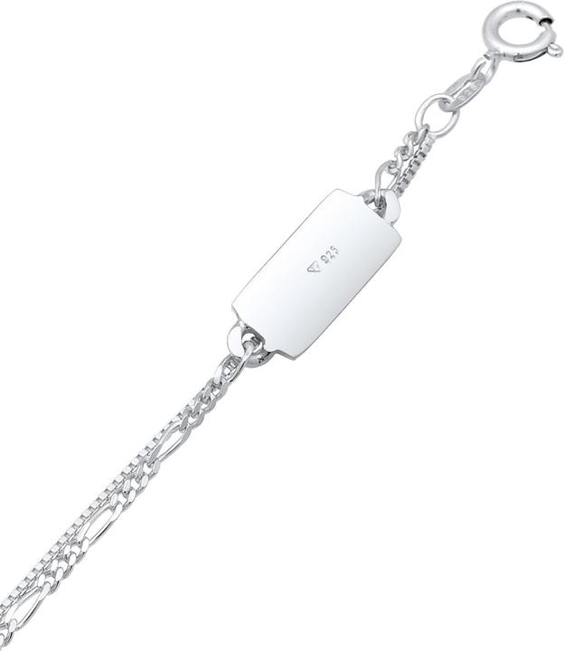 Produktbild Kuzzoi Halskette Herren Layer Figaro Venezianer Platte 925 Silber (925er Sterling Silber, 50 - 55 cm)