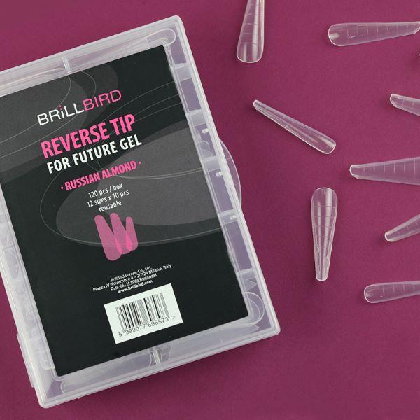 BrillBird Reverse / Dual Tip zum Future Gel - RUSSIAN ALMOND /120stk (Nagellacktrockner, RUSSIAN ALMOND)