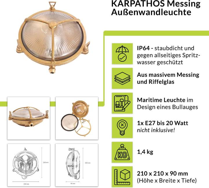 Produktbild Licht-Erlebnisse Karpahtos (E27, IP64)