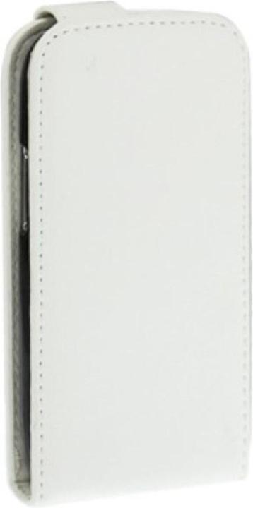 Produktbild König Design Schutzhülle Flip Tasche für Samsung Galaxy s3 mini i8190 / i8195 / i8200 Weiss (Samsung Galaxy S3 Mini)