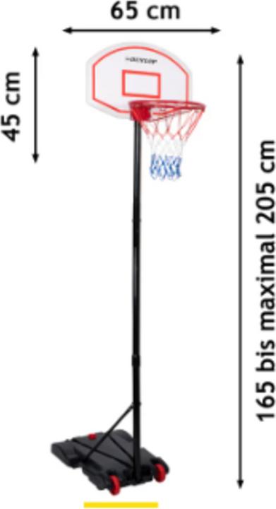 Actual product image Dunlop Basketball Hoop with Stand, 165-205 cm