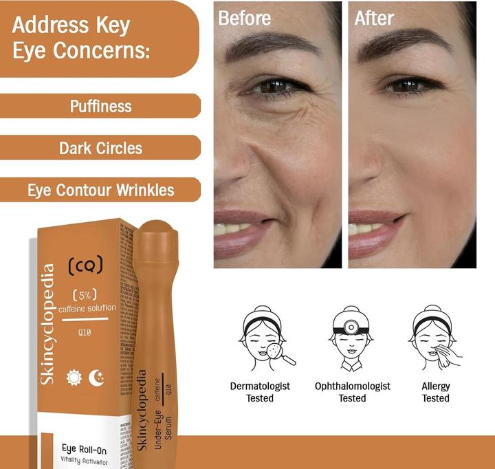 Image du produit Skincyclopedia Sérum sous les yeux roll-on (Roll-on, 15 ml, Jour + nuit)