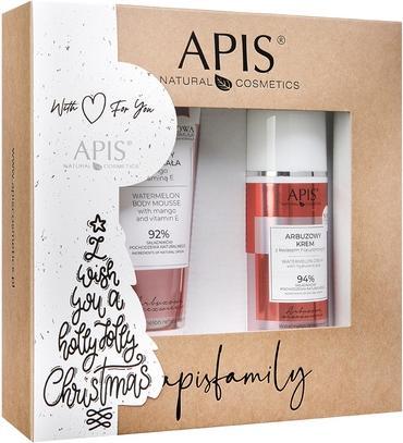 Produktbild Apis Apisset Weihnachtsset Watermelon Refreshment Body Mousse 200ml und Watermelon Face Cream 100ml