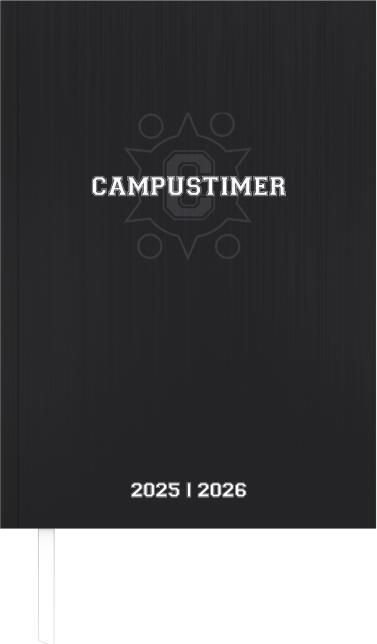 Produktbild Alpha Edition Campustimer Black - A5 Semester-Planer - Studenten-Kalender 2025/2026 - Notiz-Buch - schwarz - (A5, Deutsch)