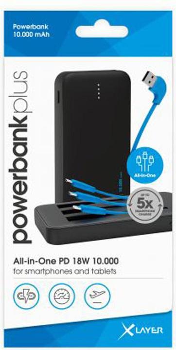 Produktbild Xlayer Powerbank Plus AllinOne (10000 mAh, 18 W, 37 Wh)