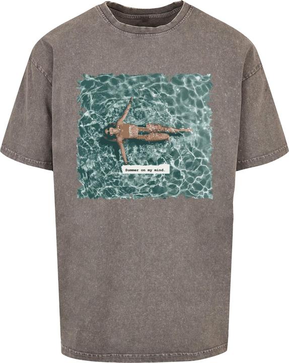 Actual product image Merchcode Summer - On My Mind Acid Washed Oversize Tee - 112607 (S)