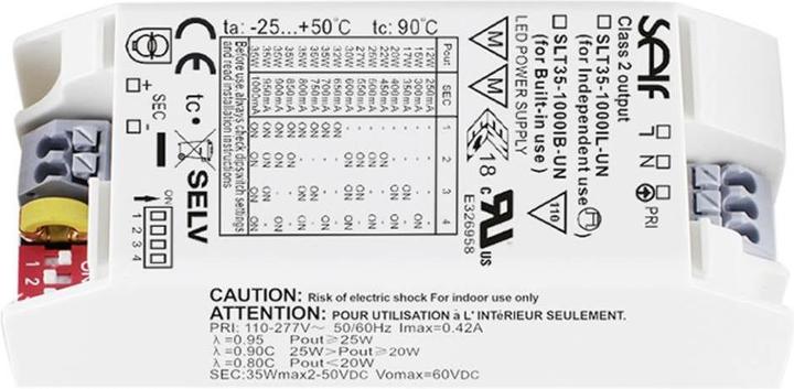 Actual product image Self Electronics LED driver constant current 60 W 250 - 1000 mA 2 - 50 V/DC nich
