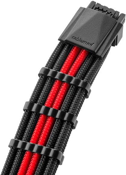 Produktbild CableMod RT-Series Pro ModMesh 12VHPWR auf 3x PCI-e Kabel für ASUS/Seasonic - 60cm, schwarz/rot