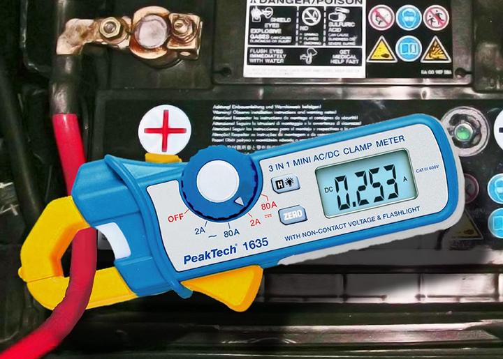 Actual product image Peaktech P 1635 Current clamp meter (CAT III 600V)