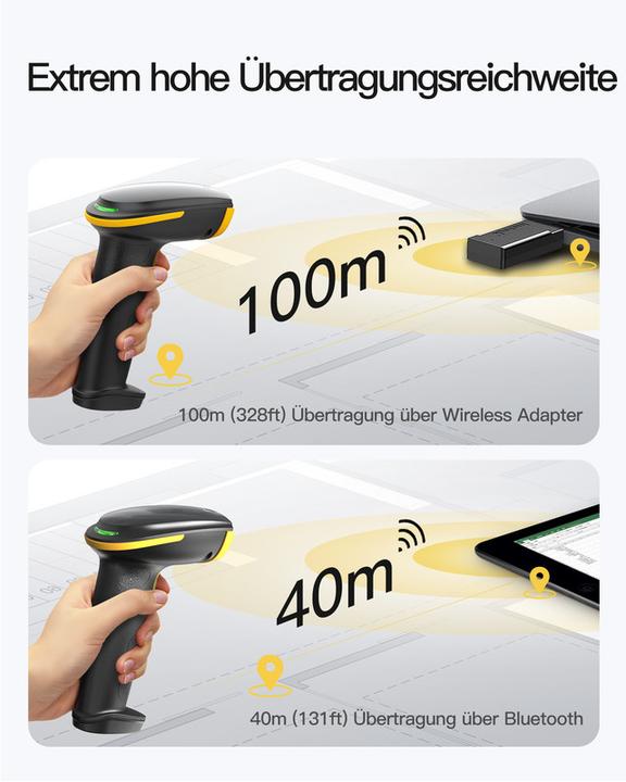 Produktbild Inateck Barcodescanner 36 black (BCST-36 black) (2D-Barcodes, 1D-Barcodes)