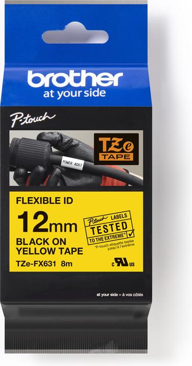 Image du produit Brother Tze-Fx631 (1.20 cm, Jaune)
