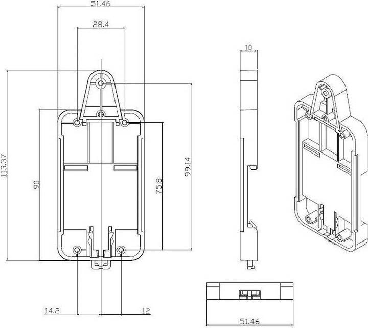 Actual product image Sonoff DIN Rail Holder DR