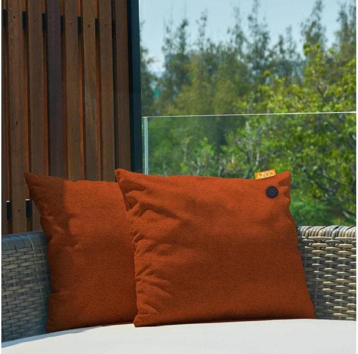 Produktbild Bodi-Tek warmtekussen | Una | Duurzaam & Draadloos | Infrarood | 45x45 cm | Studio Orange| Grote Batterij (45 x 45 cm)