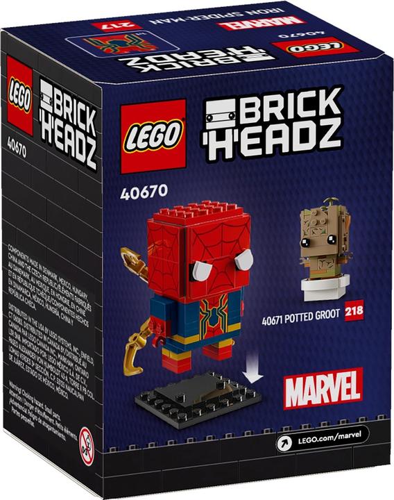 Produktbild LEGO Iron Spider-Man (40670, LEGO Brickheadz)
