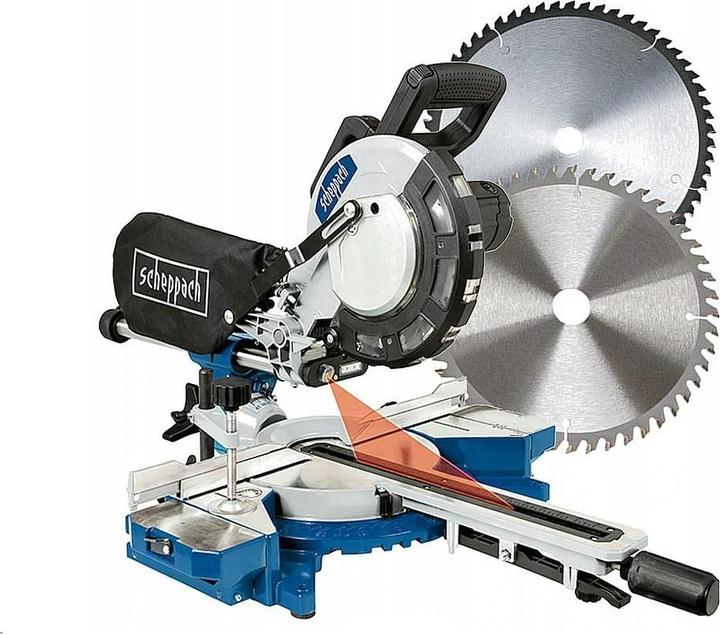 Produktbild Scheppach Kappzugsäge HM216 mit 2. Sägeblatt