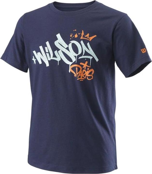 Actual product image Wilson Paris Hope Tech Youth Tee WRA816001 Navy M (M)