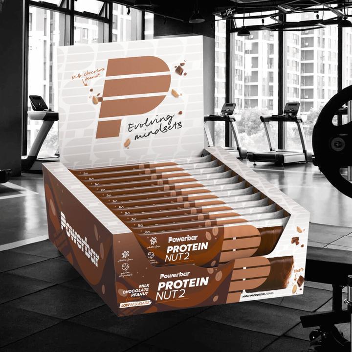Produktbild Powerbar Protein Nut2 (Erdnuss, Milchschokolade, 12 Stk., 540 g)