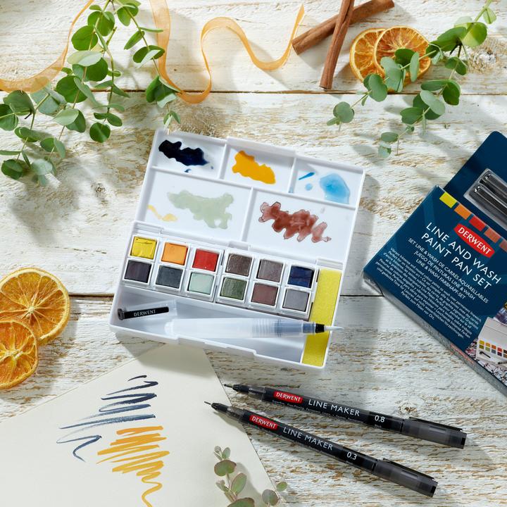 Produktbild Derwent Line & wash paint pan set