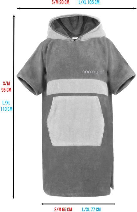 Actual product image Normani Bathrobe Surfer Poncho (L, XL, S/M)