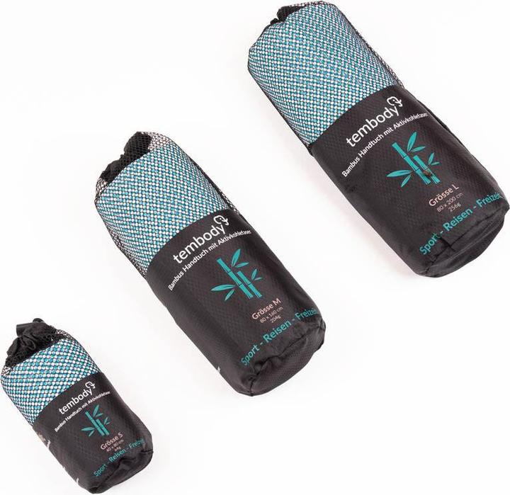Actual product image Tembo Tembody Bambus Reisehandtuch Türkis L