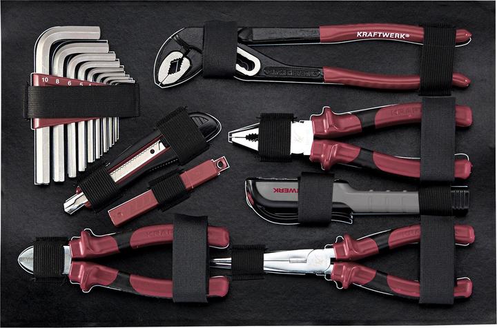 Actual product image Kraftwerk 123-t. Professional aluminium tool case KW+PB (123 pieces)