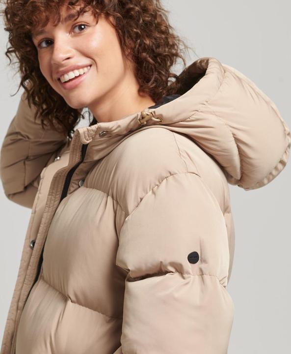Actual product image Superdry long hooded puffer jacket for (XL)