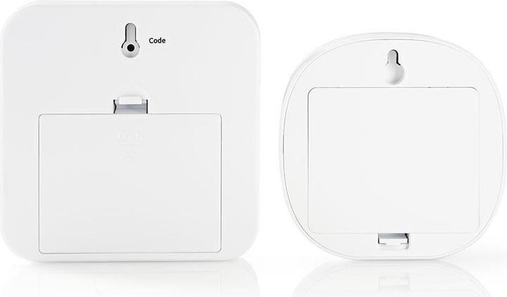 Produktbild Nedis Bewegungsmelder Alarm - atteriebetrieben - 85 dB - Detektorreichweite 6 m - Weiss/Blau - 2 Stü (6 m)