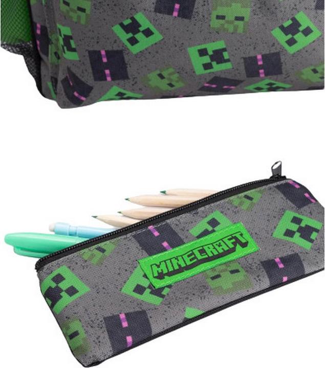 Actual product image Minecraft Lunch Bag And Backpack Set 4Pack