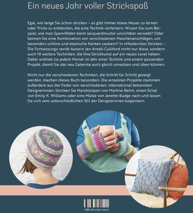 Produktbild Masterclass Stricken - Die Fortsetzung (Deutsch, Jen Arnall-Culliford, Katrin Marburger, 2023)