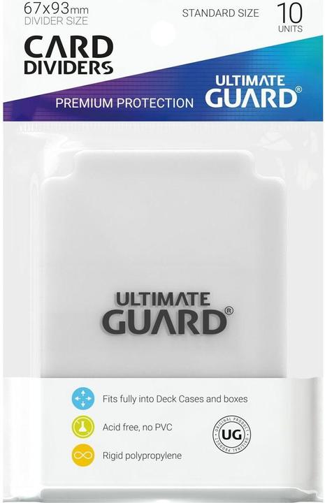 Actual product image Ultimate Guard Card Separator Standard Size Transparent 10