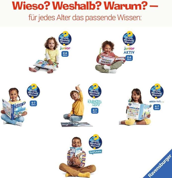 Image du produit Ravensburger Pourquoi? Pourquoi? Pourquoi? Cahier d'autocollants : Les véhicules sur le chantier
