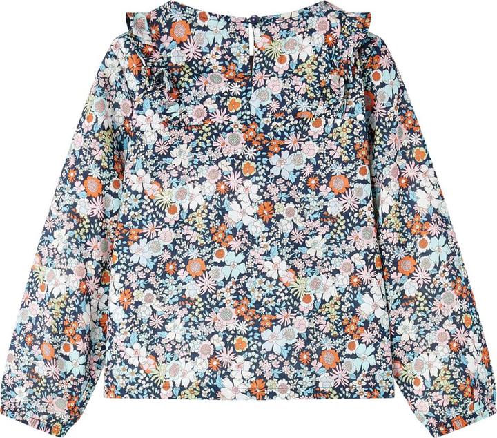 Immagine prodotto VidaXL Camicetta a maniche lunghe per bambini blu scuro 128,Materiale: 100 (128)