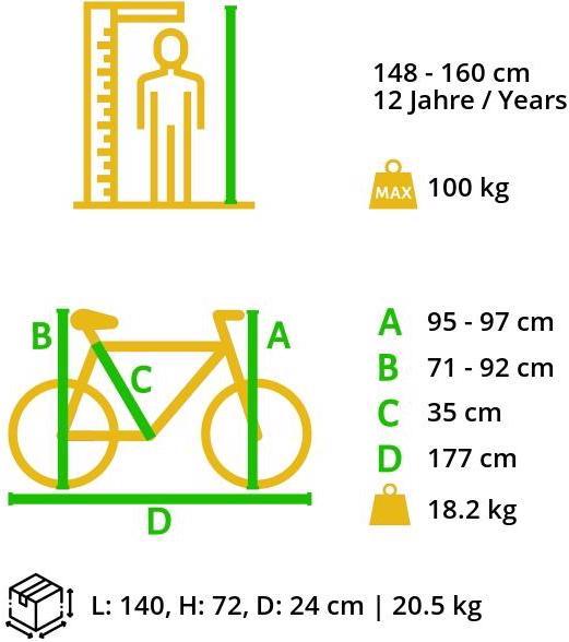 Produktbild Bikestar Hardtail Mountainbike (36 cm)