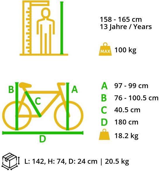 Produktbild Bikestar Hardtail Mountainbike (41 cm)
