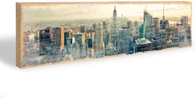 Produktbild Trenddeko Skyline von New York City + 5 Haken (40 x 10 cm)
