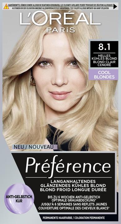 Image du produit L'Oréal Paris Preference Cool Blondes (8.1 Blond clair froid)
