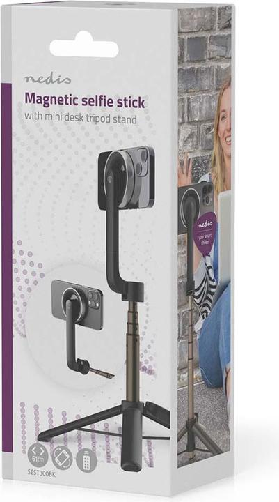 Immagine prodotto Nedis Bastone da selfie Bluetooth - Versione Bluetooth: 5.0 - Dimensioni massime dello schermo: 7" -