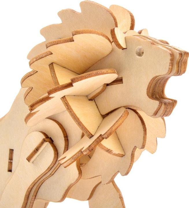 Actual product image Little Story Wooden Puzzle Model 3D - Lion (34 pieces)