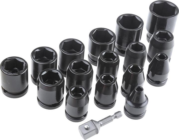 Image du produit DeWalt Jeu de 17 écrous pour clés à chocs (27 mm)