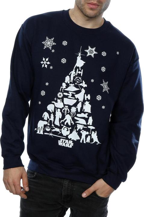 Immagine prodotto Star Wars Christmas Tree Felpa Uomo (3XL)