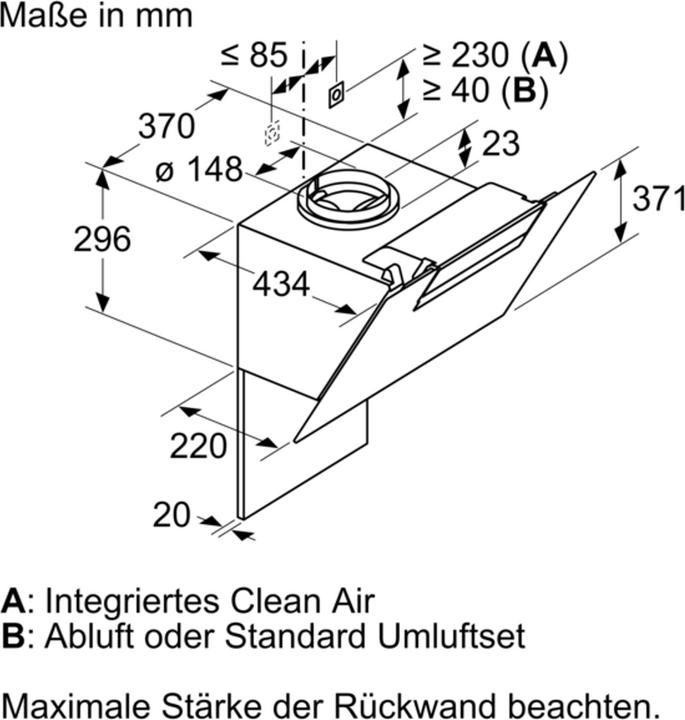 Produktbild Bosch Hausgeräte DWK87EM60 (Wandhaube)