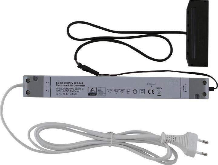 Actual product image L&S LED power supply unit NG39, 12 V/DC, 10-way distributor, output 30 W (25.50 cm)