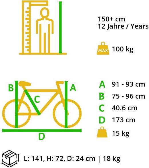 Produktbild Bikestar Mountainbike (40.60 cm)