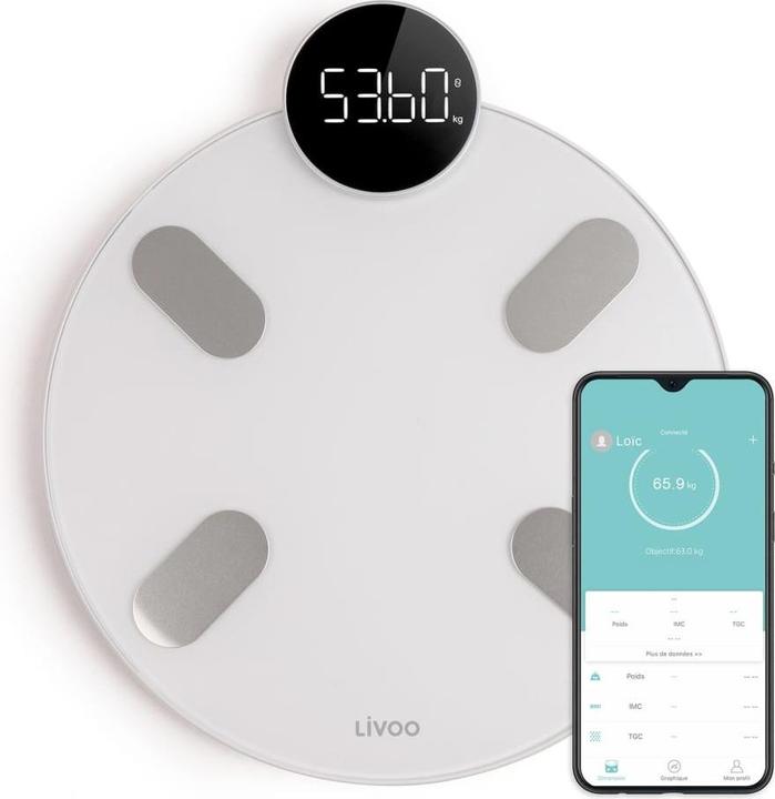 Livoo Bluetooth Personenwaage (180 kg)