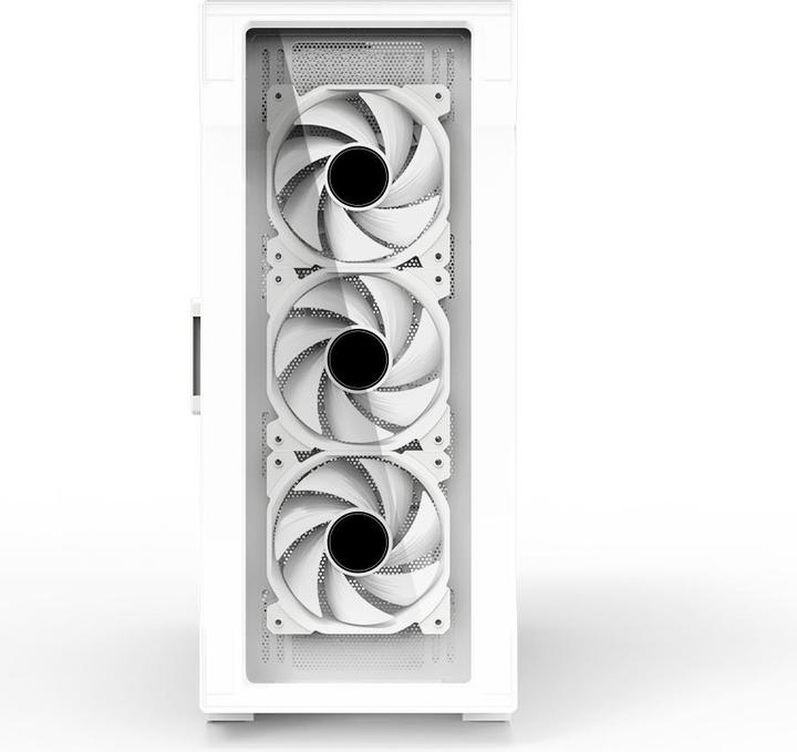 Actual product image Zalman PC case I3 Neo TG Mid Tower RGB fan x4, white (Mini-ITX, ATX)