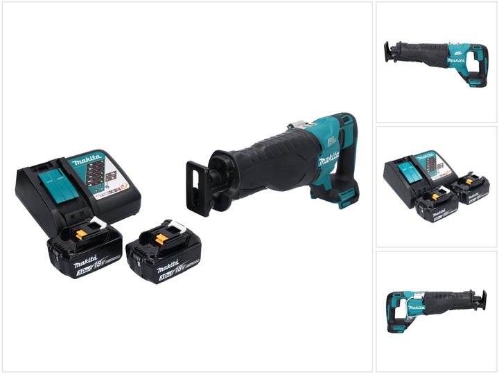 Produktbild Makita DJR 187 RF Akku Reciprosäge Säbelsäge 18 V Brushless + 2x Akku 3,0 Ah + Ladegerät