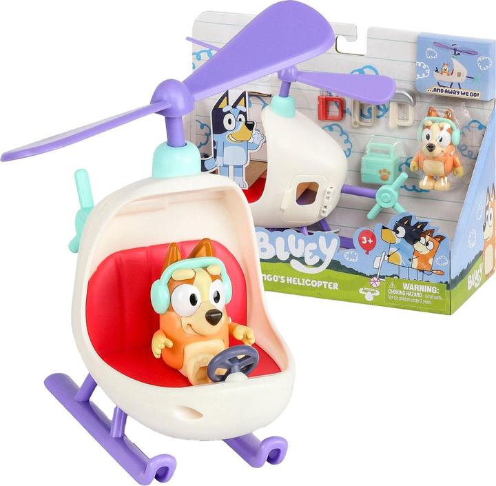 Productafbeelding Moose Bluey helikopter met bingo